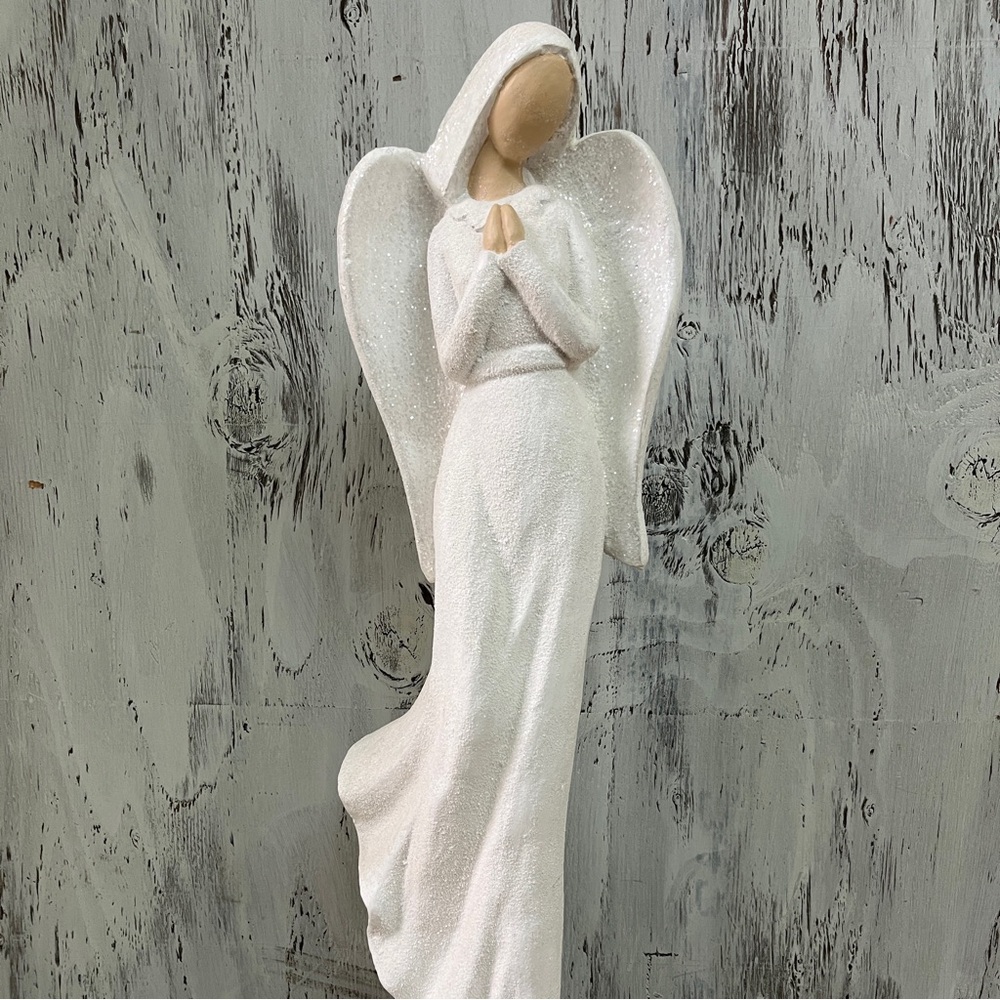 Elegant White Angel Figurine